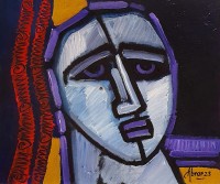 Abrar Ahmed, 8 x 10 Inch, Oil on Cardboard, Figurative Painting, AC-AA-410